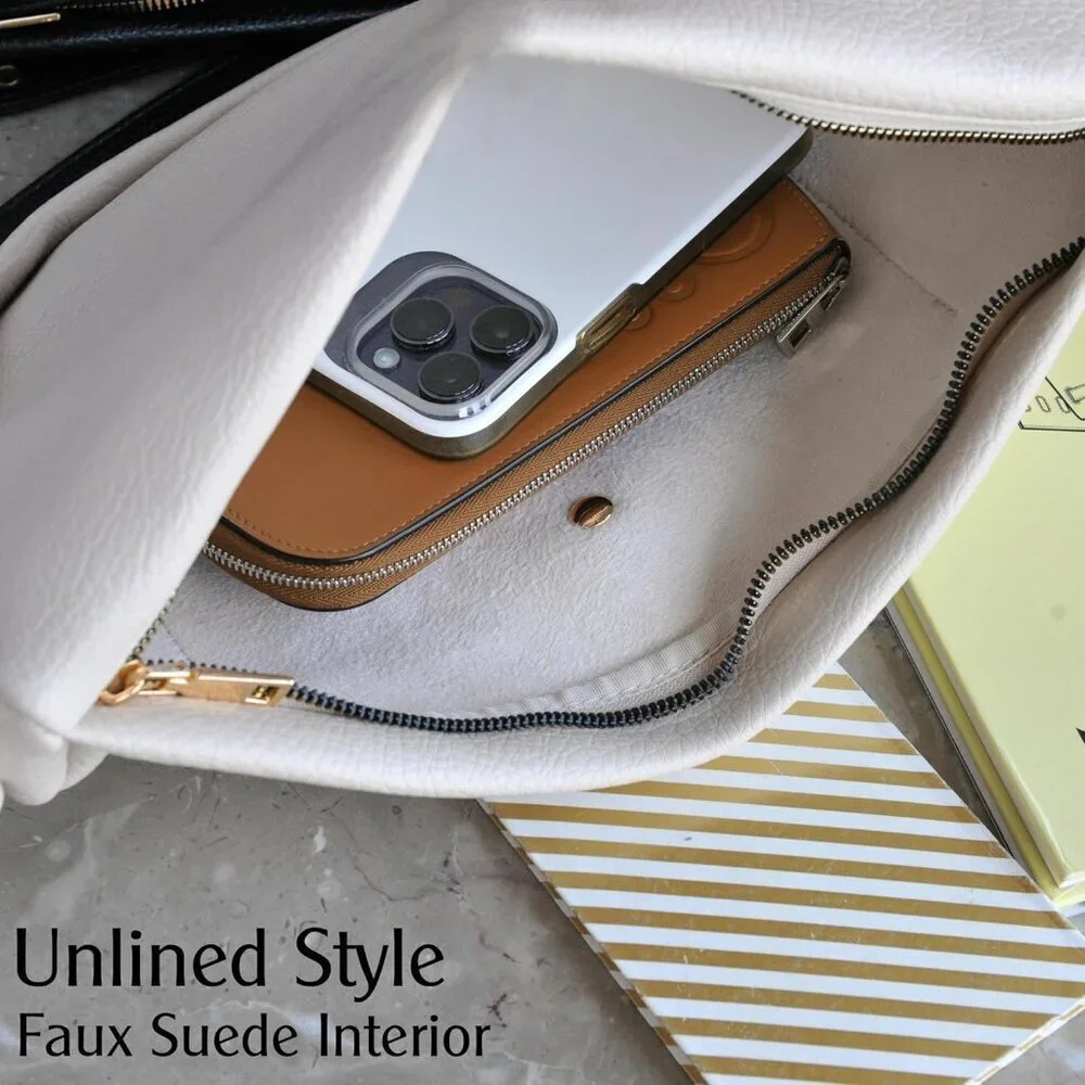 Vegan Leather Crossbody Bag Women Adjustable Strap Spacious Hobo Shoulder